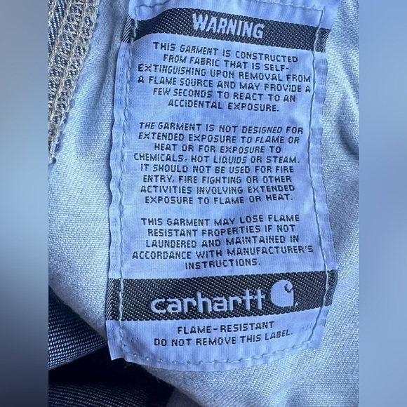 Carhartt FRB13 DNM FlameResistant Carpenter JeansWorkwear Sz 38 W X 32 LNWT - Picture 5 of 5